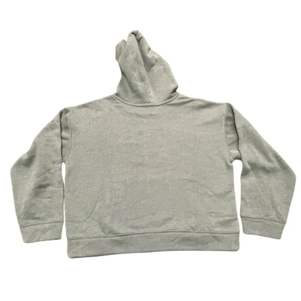 Old Navy Girls Positive Vibes Fleece Heathered Green Hooded Sweatshirt XXL NWT